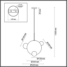 Подвесной светильник Lumion GLOW 6517/1 1