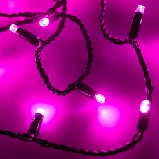 Уличная светодиодная гирлянда Ardecoled нить 230V розовый ARD-String-Classic-10000-Black-100Led-Std Pink 025806