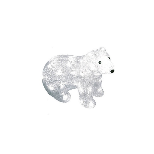 Фигурка светодиодная «Белый медведь-4» 25x31см Uniel ULD-M3125-040/STA 11037 фото 5