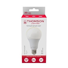 Лампа светодиодная Thomson E27 24W 3000K груша матовая TH-B2351 3