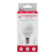 Лампа светодиодная Thomson E14 10W 6500K шар матовая TH-B2317 1