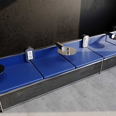 Рамка пластиковая Voltum S70 на 3 поста, (белый глянцевый) VLS100301 2