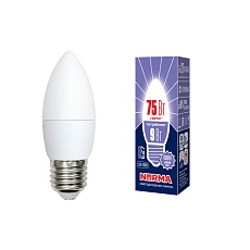 Лампа светодиодная E27 9W 6500K матовая LED-C37-9W/DW/E27/FR/NR UL-00003805 1