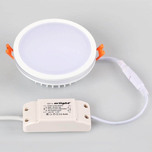Встраиваемый светодиодный светильник Arlight LTD-115SOL-15W Day White 020709 фото 3