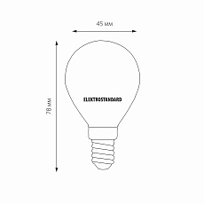 Лампа светодиодная филаментная Elektrostandard E14 6W 3300K матовая a049060 2