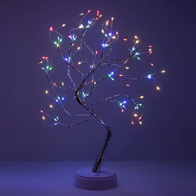 Светодиодная новогодняя фигура ЭРА Дерево с самоцветами ЕGNID - 36MC Б0056009 фото 