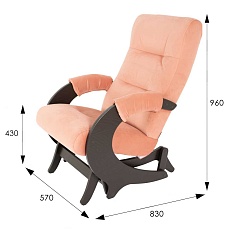 Кресло-качалка Мебелик Эталон шпон 008381 3