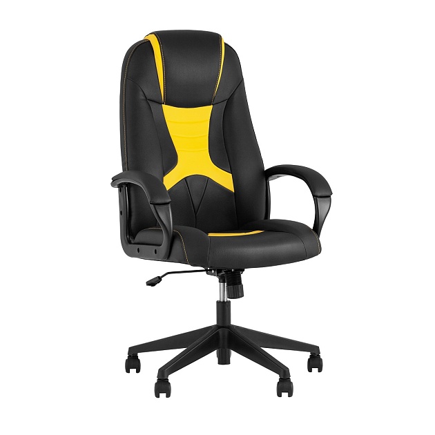 Игровое кресло TopChairs ST-Cyber 8 черный/желтый экокожа ST-Cyber 8 YELLOW фото 