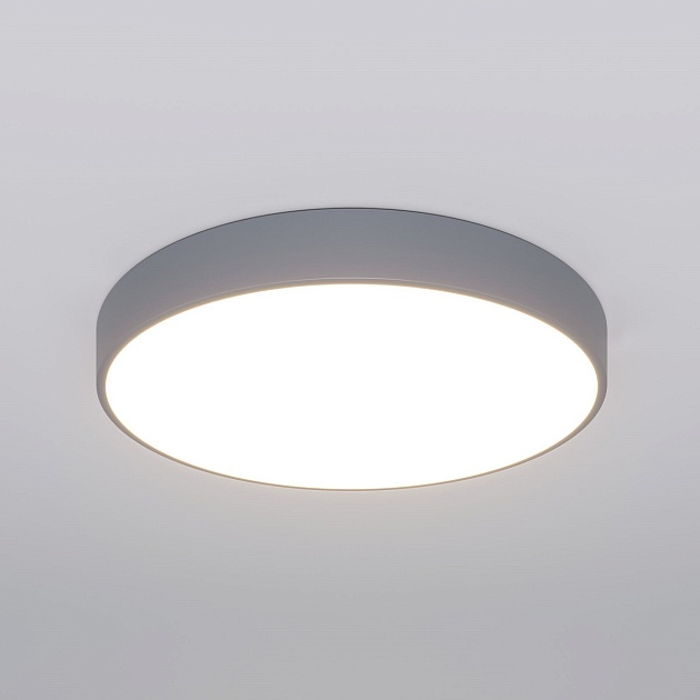 Потолочный светодиодный светильник Eurosvet Entire 90320/1 серый фото 2