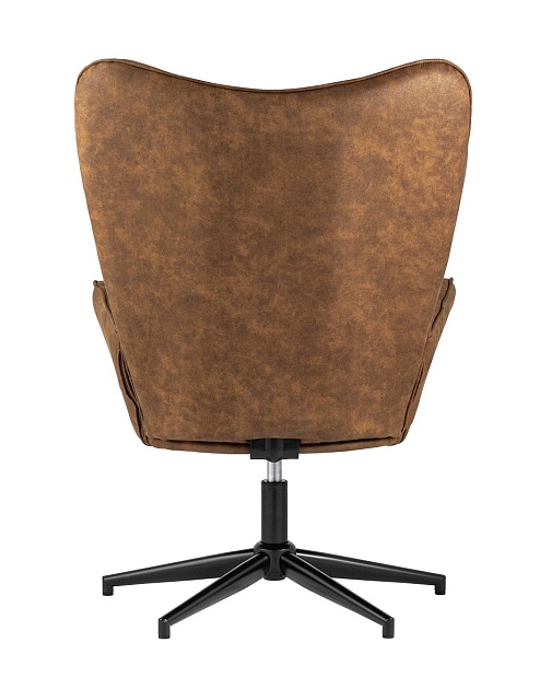 Поворотное кресло Stool Group Ирис вращающееся иск.замша коричневая IRIS BROWN фото 4