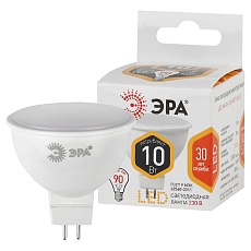 Лампа светодиодная ЭРА GU5.3 10W 2700K матовая LED MR16-10W-827-GU5.3 Б0032995 2