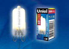 Лампа галогенная Uniel G9 60W матовая JCD-FR-60/G9 00577 1
