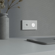 Розетка с подсветкой Werkel белый a069612 3