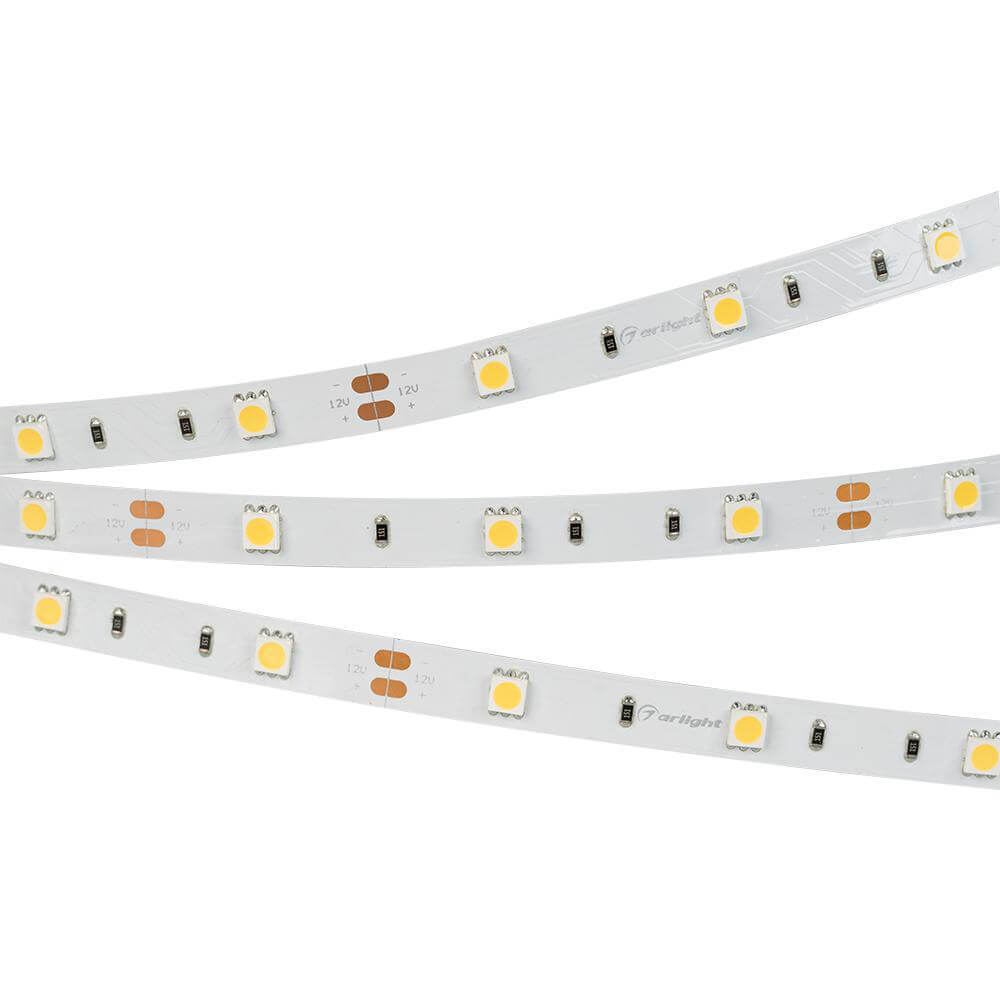 

Светодиодная лента Arlight 7,2W/m 30LED/m 5060SMD белый 5M 010595(B), 010595(B)