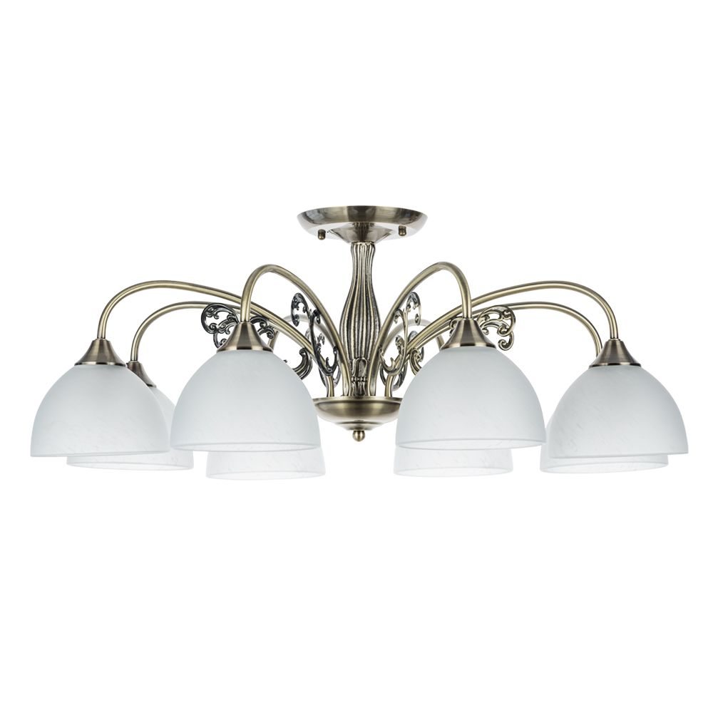 

Потолочная люстра Arte Lamp Spica A3037PL-8AB, Белый, A3037PL-8AB Spica