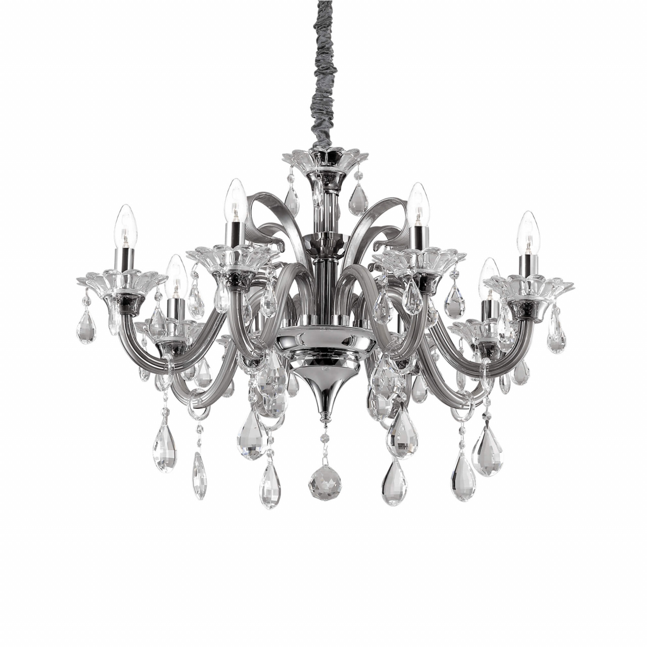 

Подвесная люстра Ideal Lux Colossal SP8 Grigio 081519, Серый, Colossal SP8 Grigio Colossal Grigio