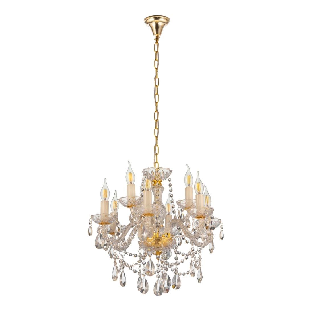 

Подвесная люстра Lumina Deco Eliza LDP 7026-6+3 SL+GD, Золотой, LDP 7026-6+3 SL+GD Eliza