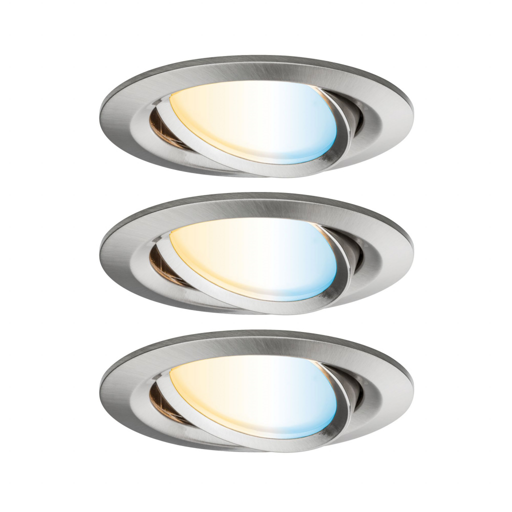 

Встраиваемый светодиодный светильник Paulmann Zigbee LED Nova Plus 92962, Никель, 92962 Zigbee LED Nova Plus