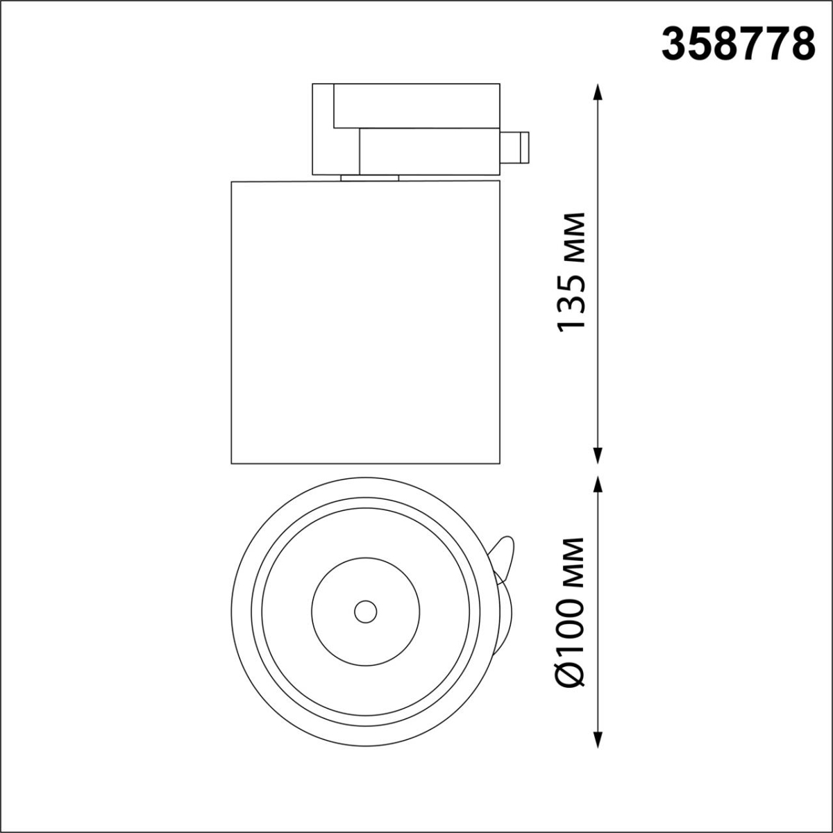 Трековый однофазный светодиодный светильник Novotech Port Groda 358778