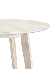 Кухонный стол Stool Group Gerda D100 массив гевеи, беленый дуб УТ000004682 3