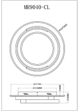 Потолочный светодиодный светильник MyFar Ceiling Thalassa MR9040-CL 1