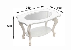 Журнальный стол Мебелик Берже 1С 002480 2