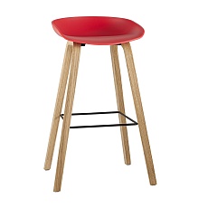 Барный стул Stool Group LIBRA красный деревян. ножки 8319 RED