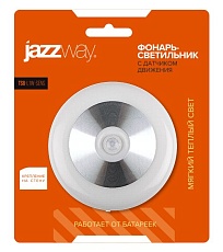 Переносной светодиодный фонарь Jazzway от батареек 60 лм 83х36 TS6-L1W-SENS 1