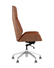 Кресло руководителя TopChairs Crown SN A312 8383-14 walnut back 5