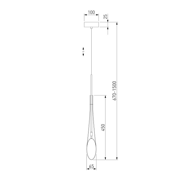 Подвесной светильник Eurosvet Folio 50224/1 янтарный Фото № 3