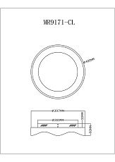 Потолочный светодиодный светильник MyFar Ceiling Diona MR9171-CL 1