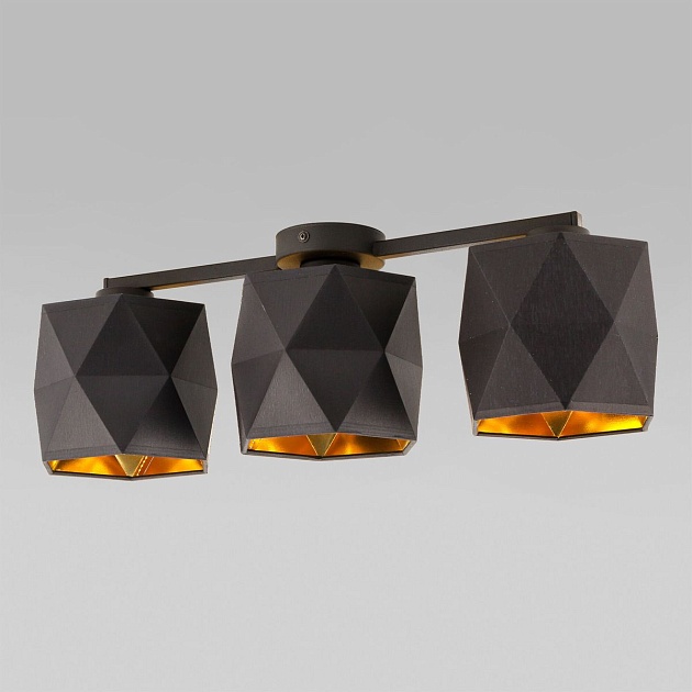 Потолочная люстра TK Lighting 1041 Siro Black Gold фото 