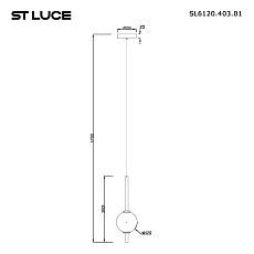 Подвесной светодиодный светильник ST Luce Peek SL6120.403.01 1