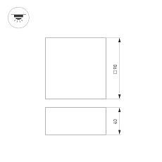 Встраиваемый светодиодный светильник Arlight DL-Grigliato-S90x90-12W Day4000 038336(1) 1