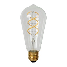 Лампа светодиодная диммируемая Lucide E27 4,9W 2700K прозрачная 49034/05/60 1