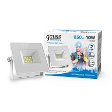 Прожектор светодиодный Gauss Slim 10W 6500К 613120310 4