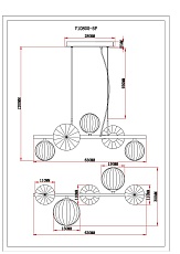 Подвесная люстра Moderli Molly V10800-5P 1