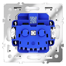 Розетка встраиваемая Voltum S70 с заземлением, защитными шторками и крышкой 16А, (белый матовый) VLS040302 3