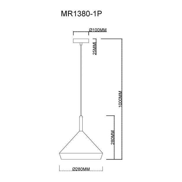 Подвесной светильник MyFar Adele MR1380-1P Фото № 5