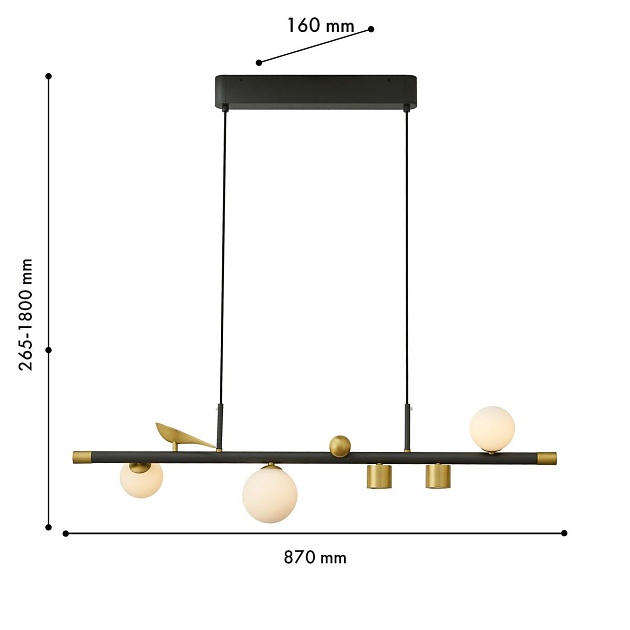 Подвесная светодиодная люстра Favourite Sparrow 4324-5P Фото № 2