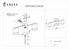 Потолочная люстра Freya Bice FR5101-CL-03-CN 1