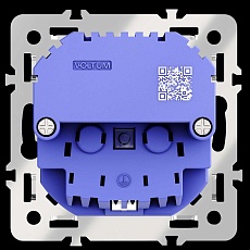 Механизм розетки с заземлением и защитными шторками 16А с USB A+C S70 Voltum VLS0405M 1