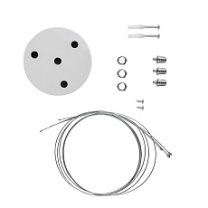 Подвесной светодиодный cветильник Geometria ЭРА Ring SPO-132-W-40K-088 88Вт 4000К белый Б0050560 2