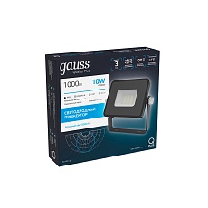 Прожектор светодиодный Gauss Qplus 10W 6500К 613511310 5