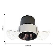 Встраиваемый светодиодный светильник Favourite Mortise 4418-1C 1