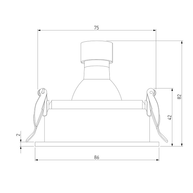 Встраиваемый светильник Elektrostandard Tune 25015/01 a065468 Фото № 2