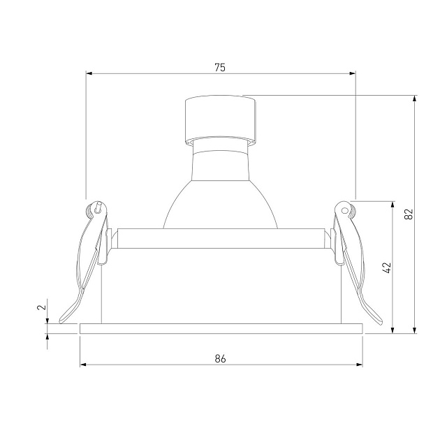 Встраиваемый светильник Elektrostandard Tune 25014/01 a065465 Фото № 2