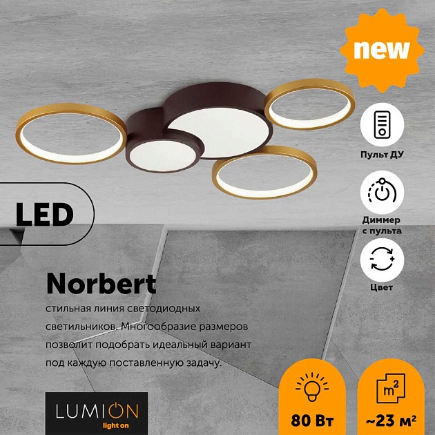 Потолочный светодиодный светильник Lumion Ledio Norbert 5255/80CL фото 2