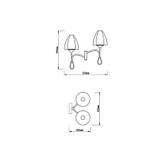 Бра Vele Luce Oro VL5654W22 3