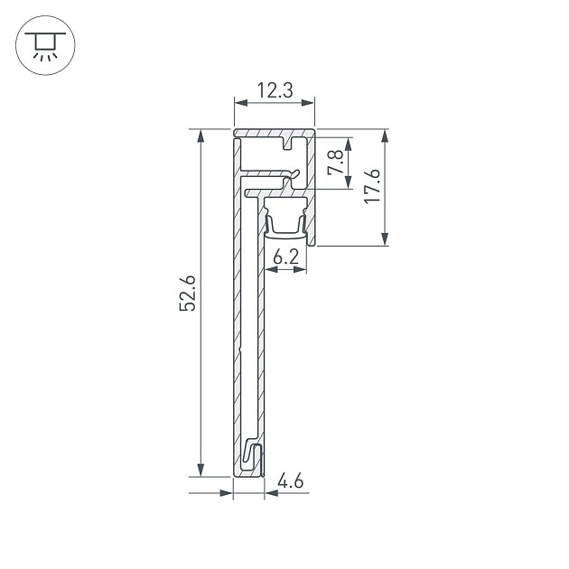 Профиль Arlight Plintus-H54B-2000 White 046141 фото 3